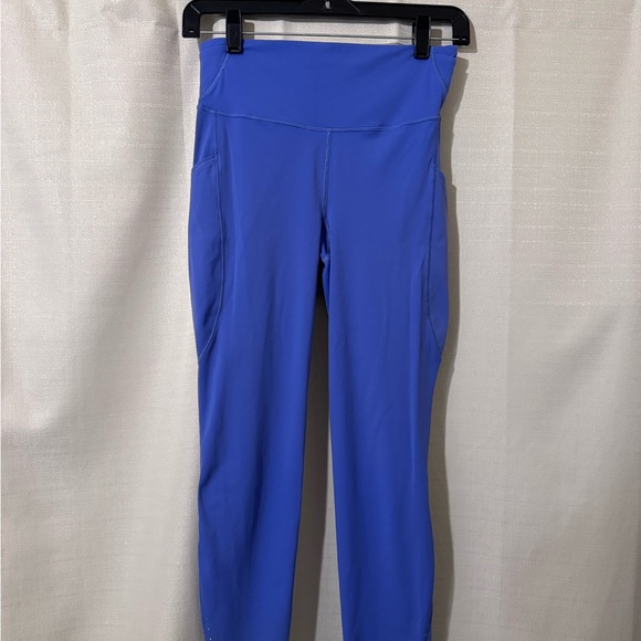 LULULEMON 33” Leggings Side and Hidden Inner Pockets Blue size 6 - Picture 6 of 9